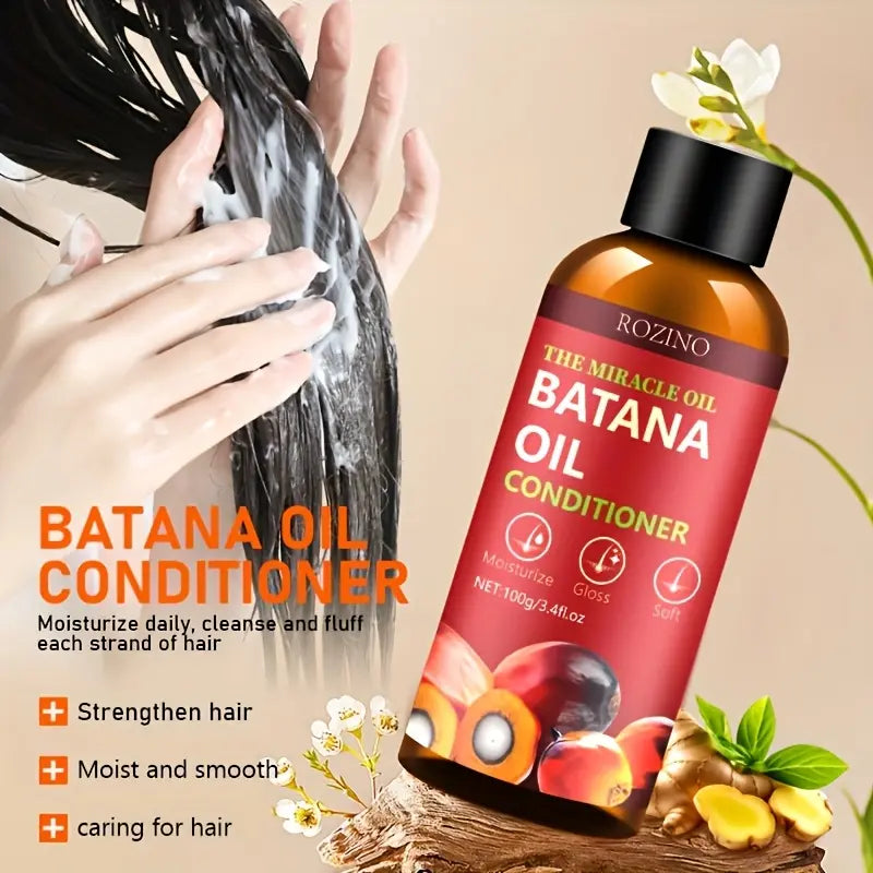 [Three-Piece Set] ROZINO Bata Na Oil Shampoo and Hair Care Set